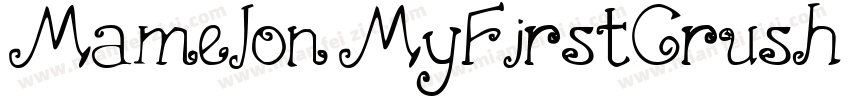 Mamelon MyFirstCrush Thick字体转换